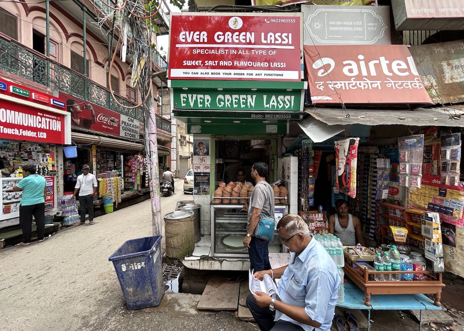 Green Lassi in Varanasi
